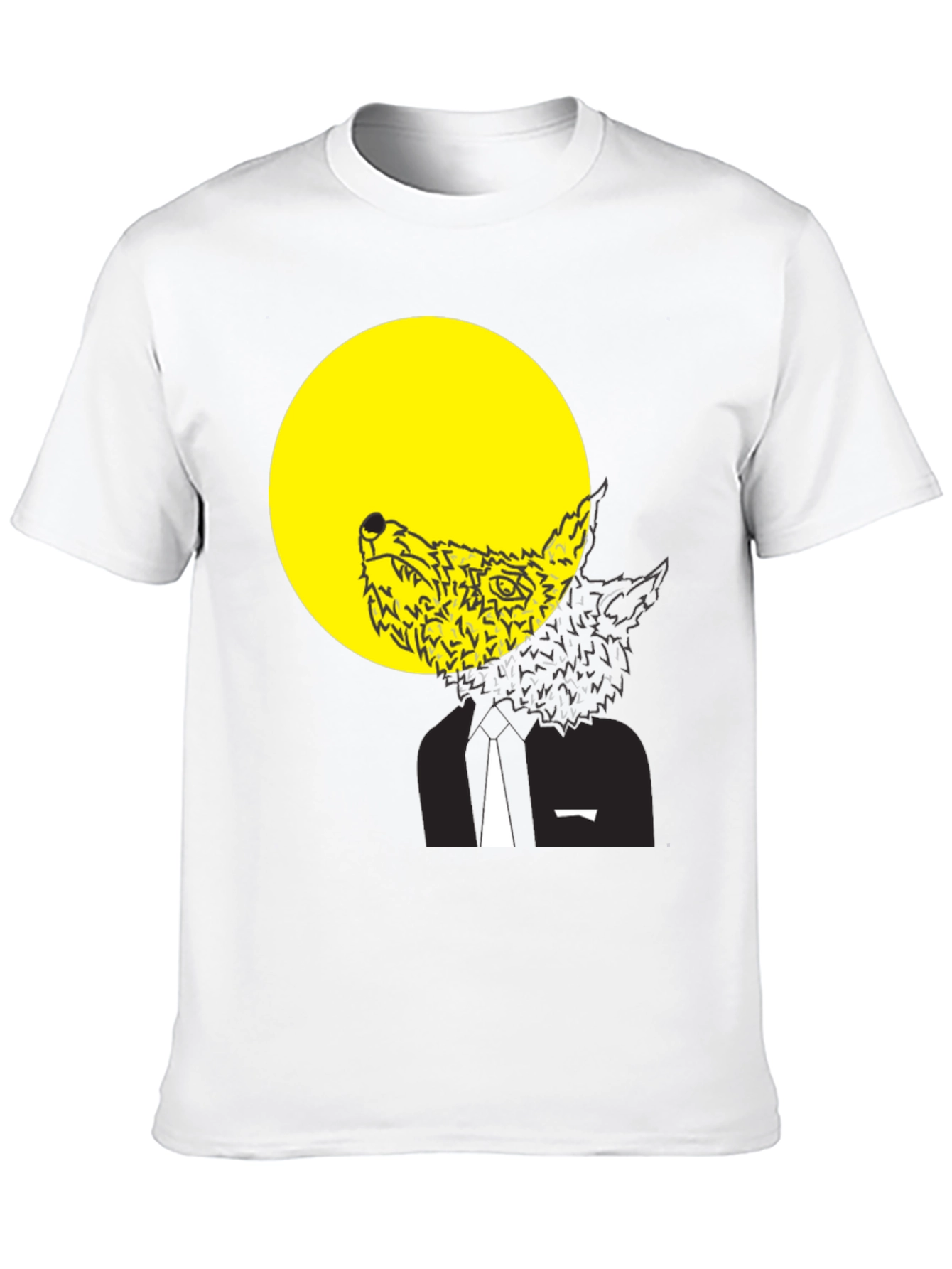 Wolf Moon Graphic Tee - Black