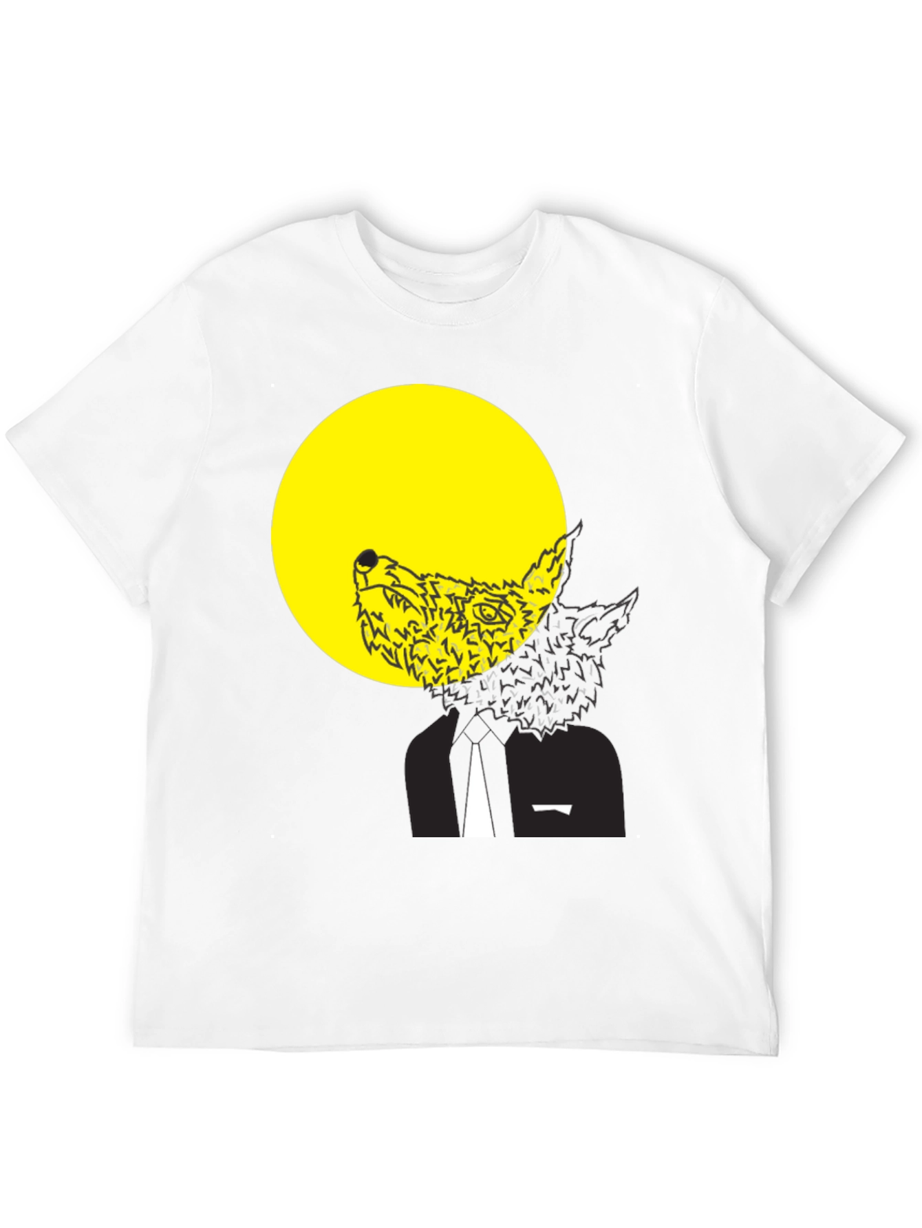 Wolf Moon Graphic Tee - Black