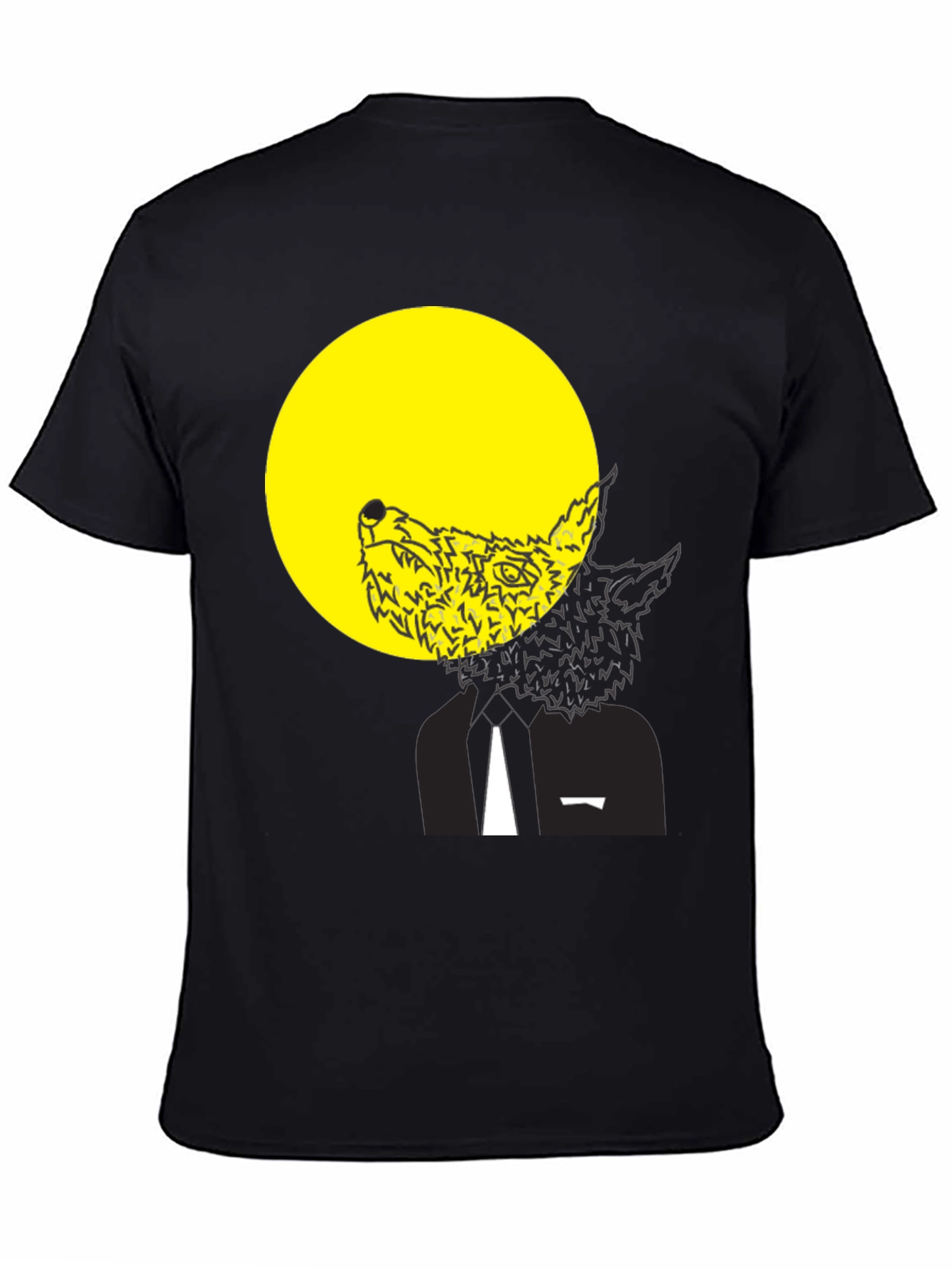 Wolf Moon Graphic Tee - Black