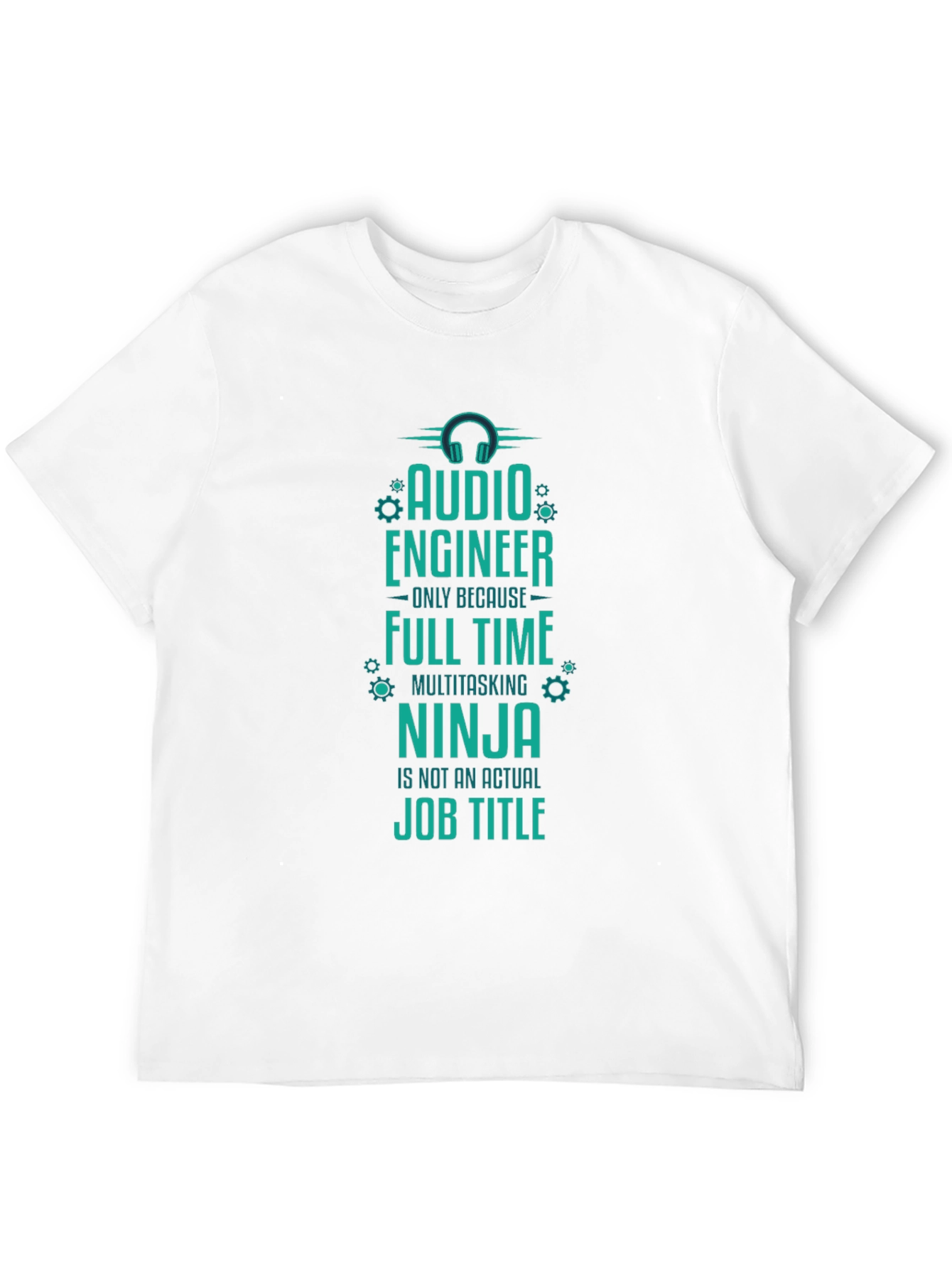 Audio Engineer Ninja T-Shirt - Funny Job Title Tee