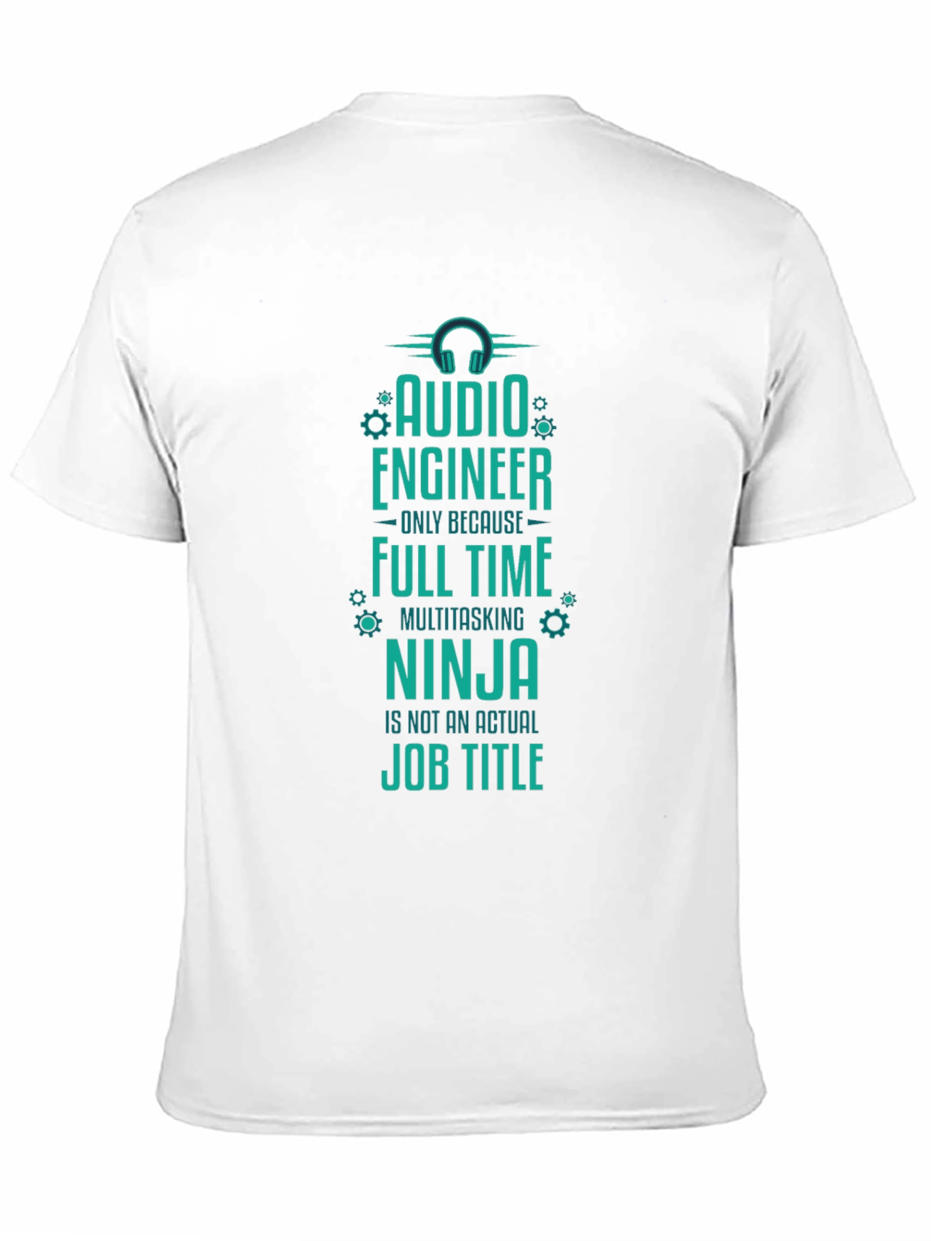 Audio Engineer Ninja T-Shirt - Funny Job Title Tee