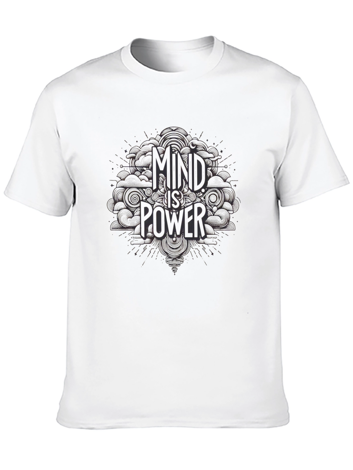 Mind is Power Black Graphic Tee