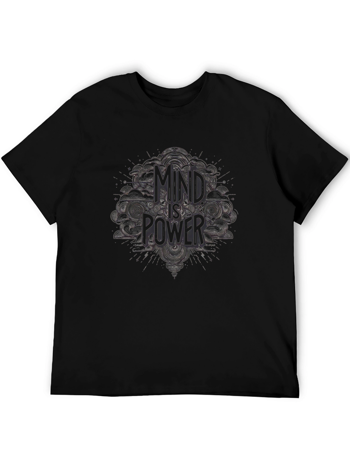 Mind is Power Black Graphic Tee