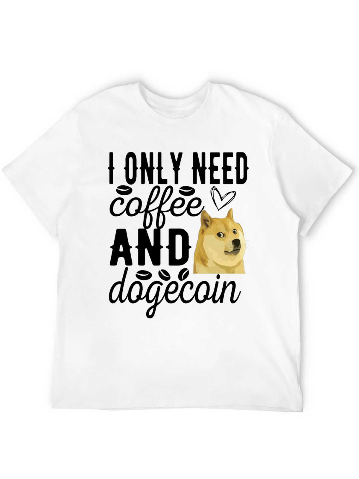 Coffee & Dogecoin T-Shirt - Meme Crypto Tee