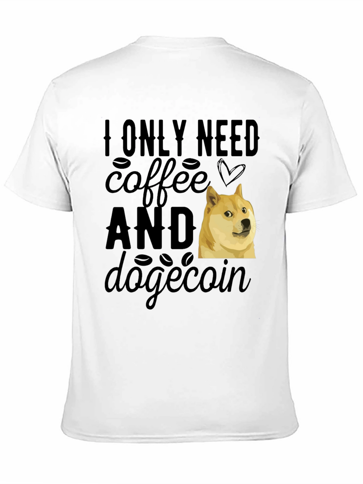 Coffee & Dogecoin T-Shirt - Meme Crypto Tee