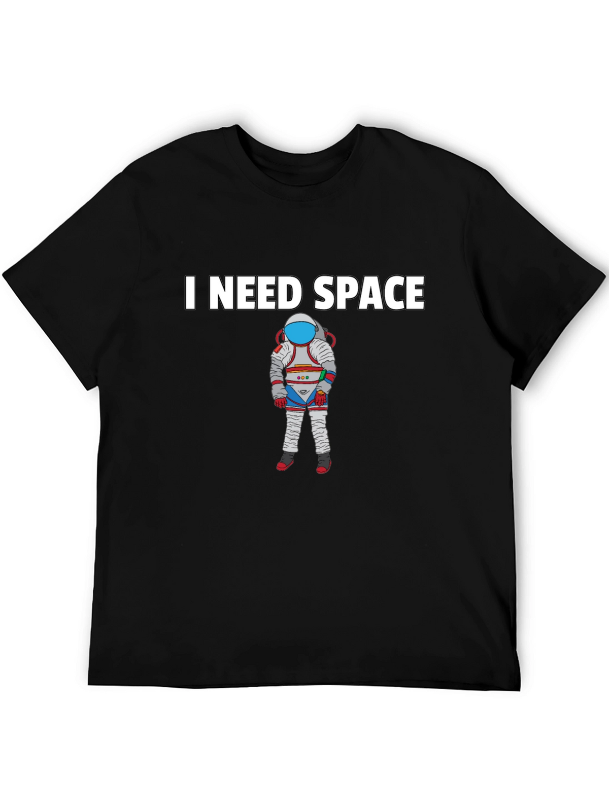 I Need Space Black T-Shirt