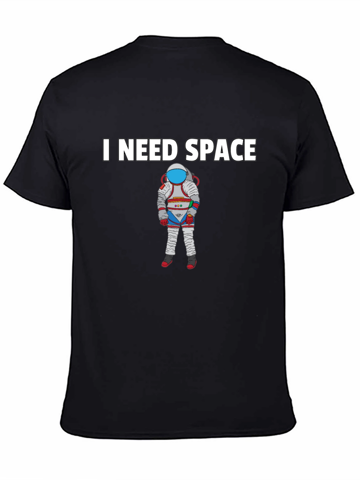 I Need Space Black T-Shirt