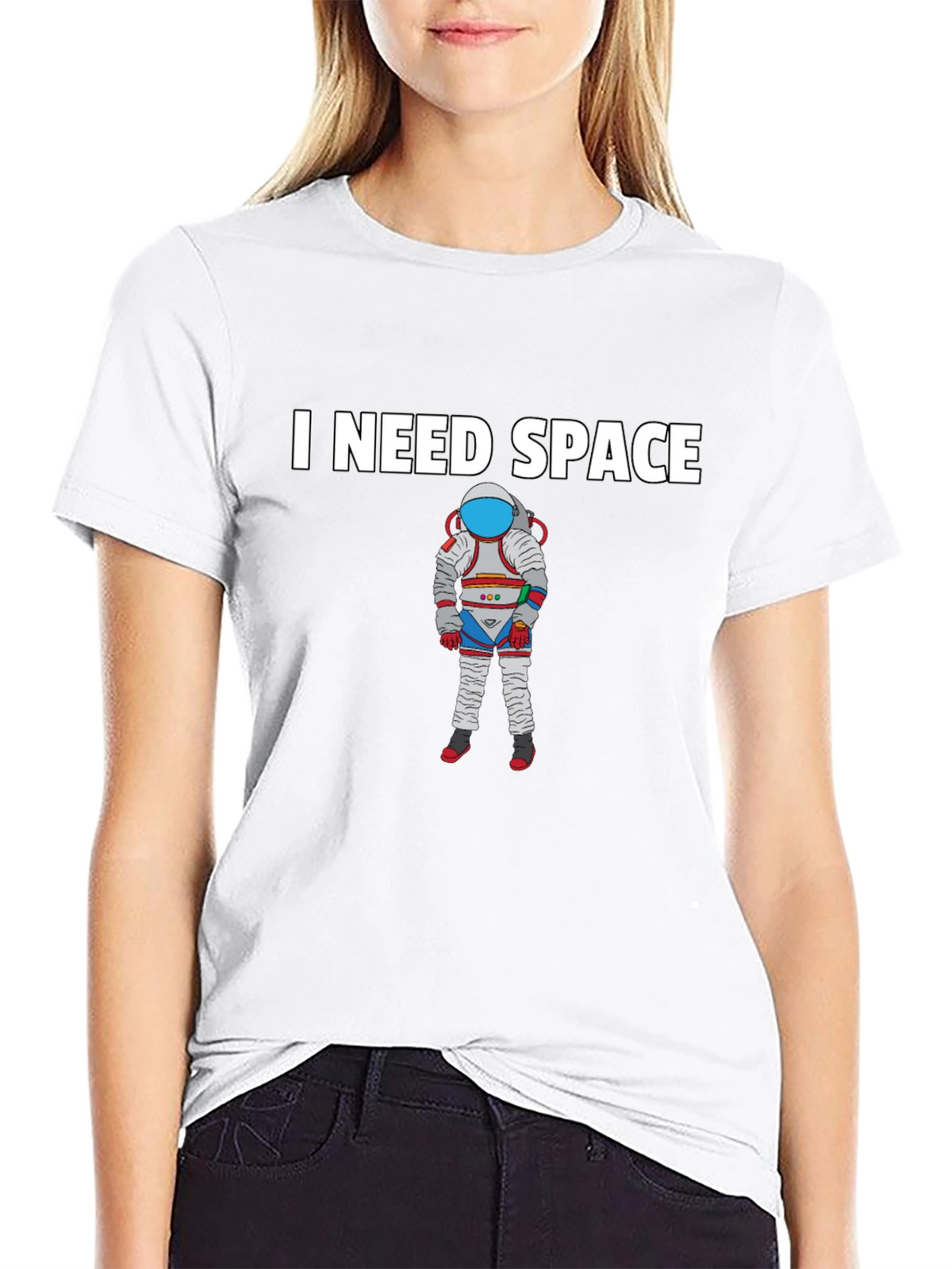 I Need Space Black T-Shirt