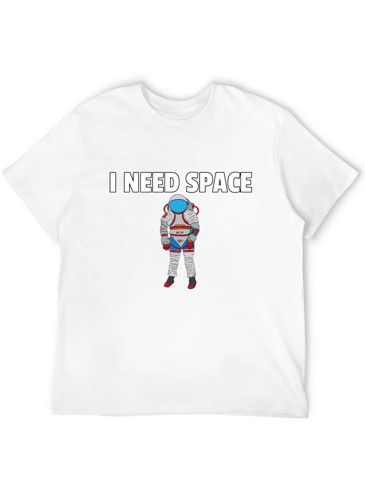 I Need Space Black T-Shirt