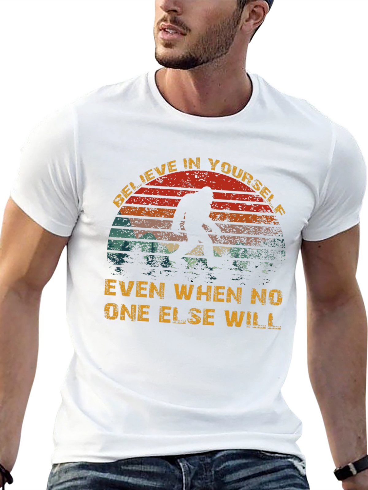 Believe Bigfoot T-Shirt - Funny Cryptozoology Tee