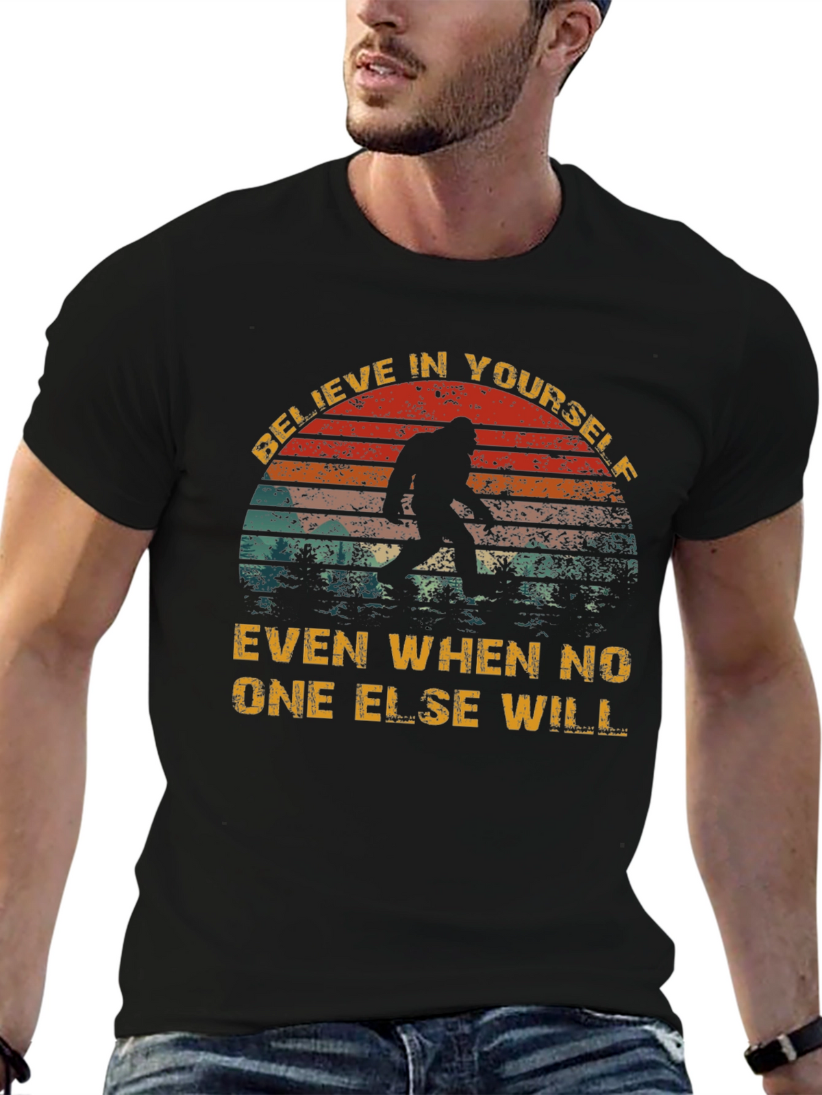 Believe Bigfoot T-Shirt - Funny Cryptozoology Tee