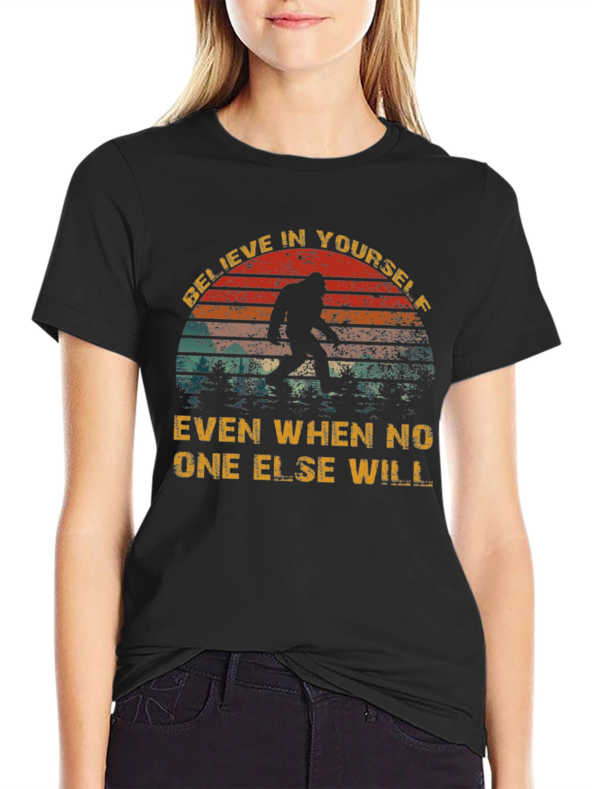 Believe Bigfoot T-Shirt - Funny Cryptozoology Tee