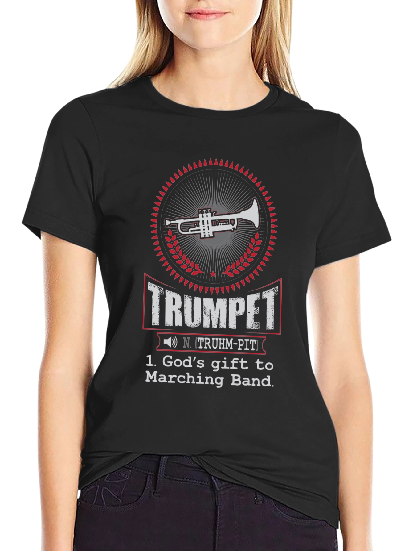 Trumpet Gods Gift Marching Band T-Shirt