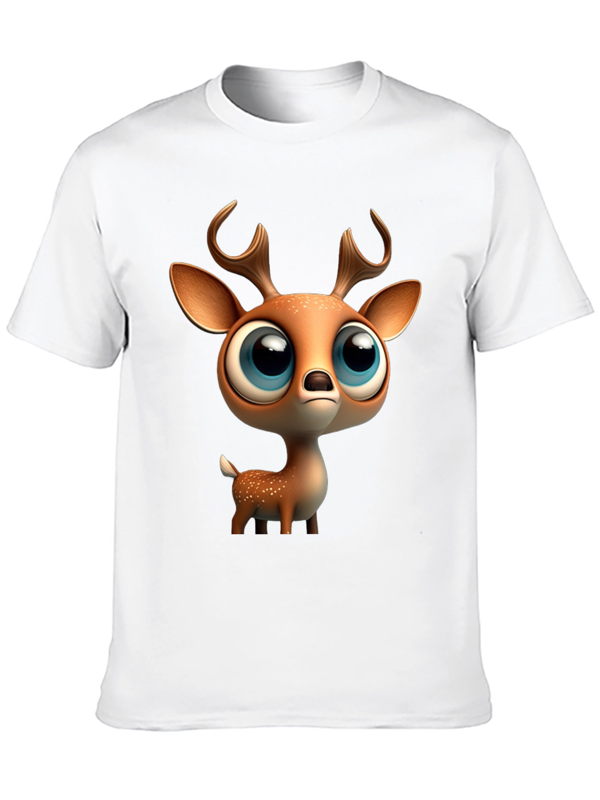 Cute Deer Graphic Tee - Stylish Black T-Shirt