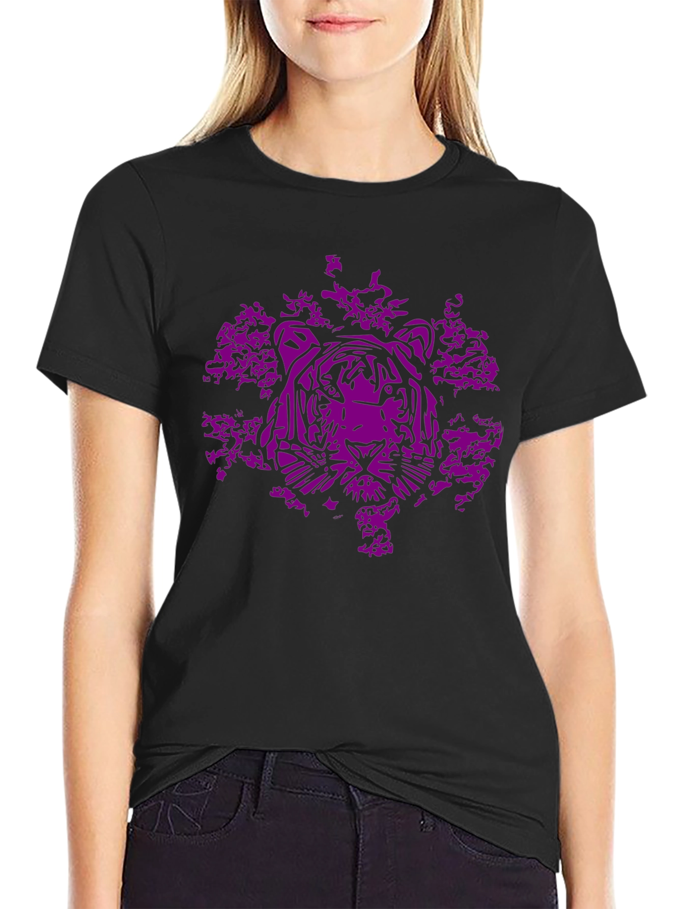 Tiger Graphic Black T-Shirt