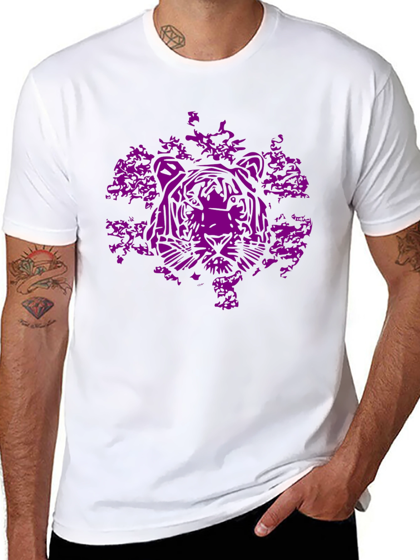 Tiger Graphic Black T-Shirt