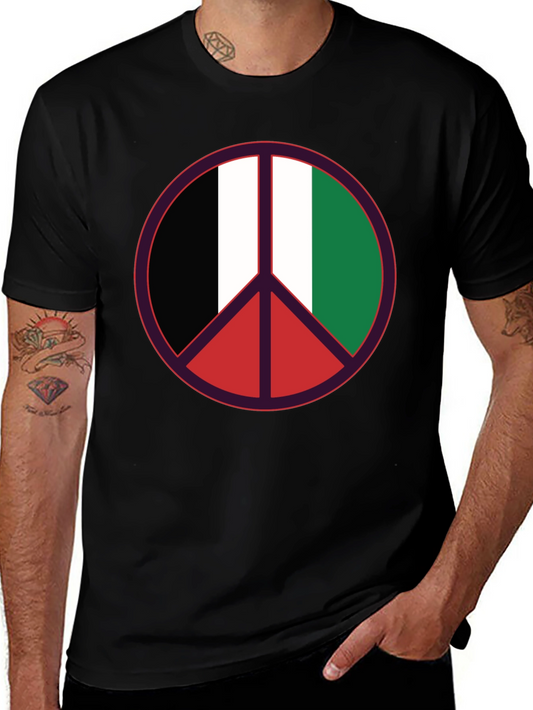 Peace Sign Italian Flag T-Shirt