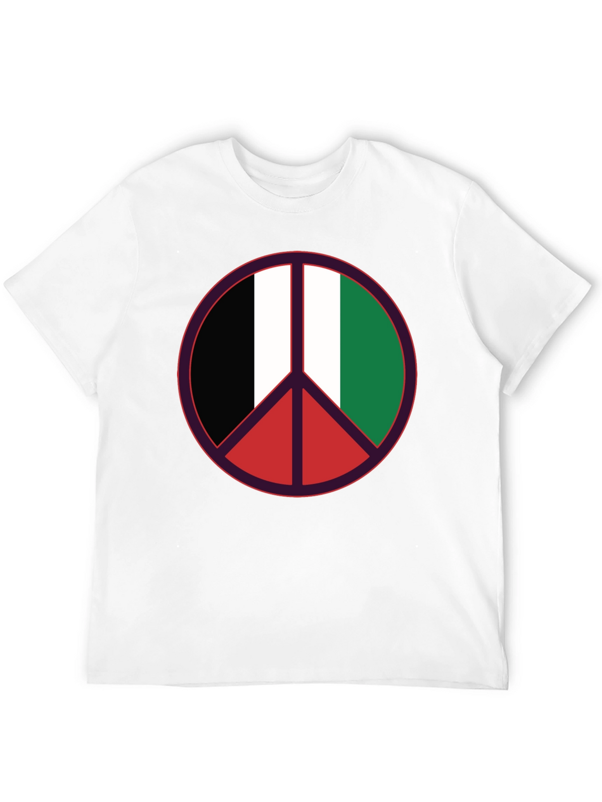 Peace Sign Italian Flag T-Shirt