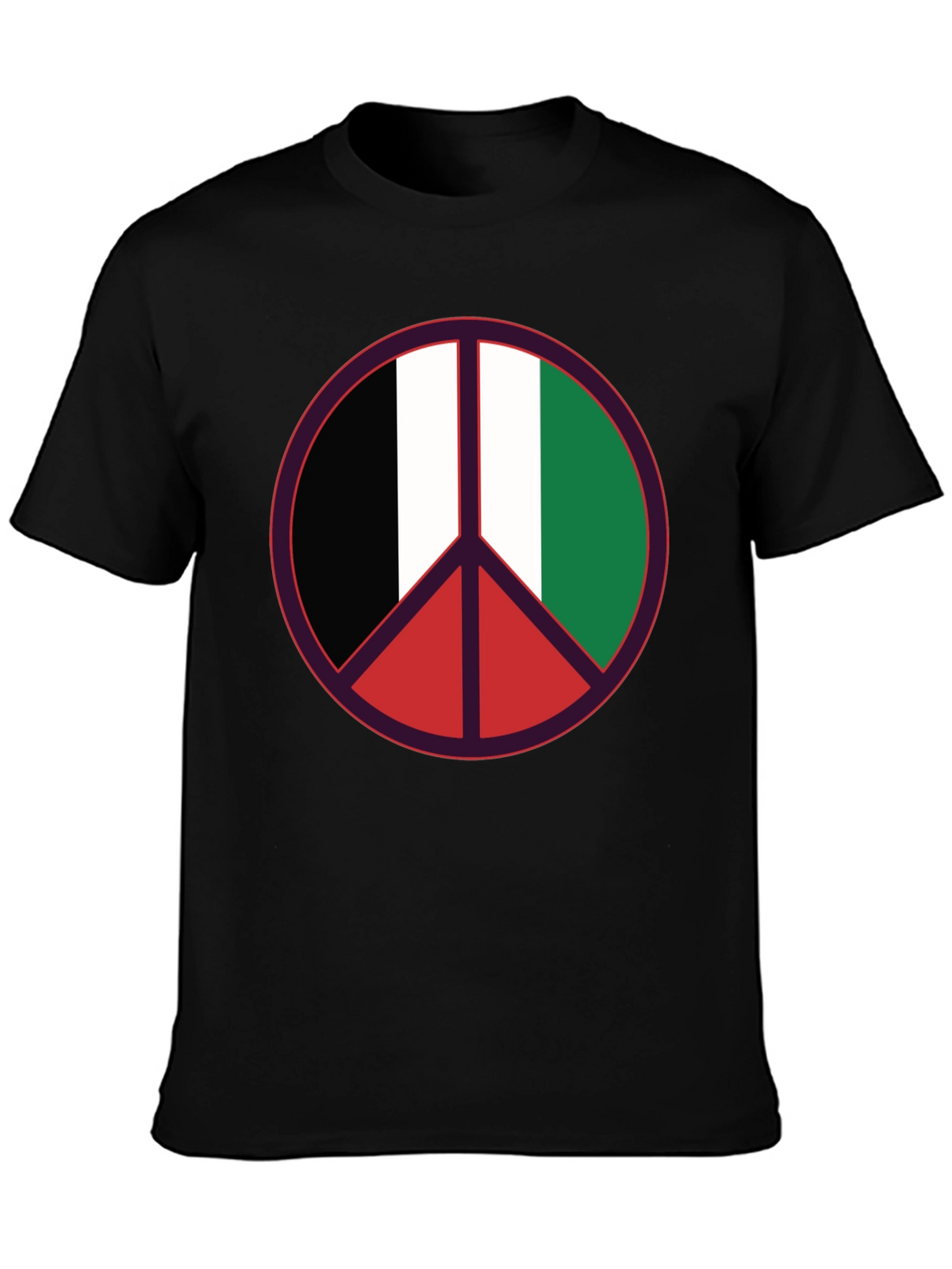 Peace Sign Italian Flag T-Shirt