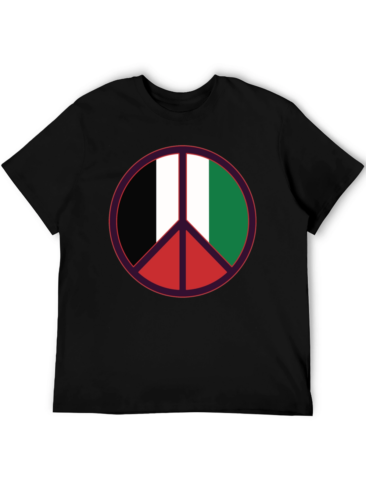 Peace Sign Italian Flag T-Shirt