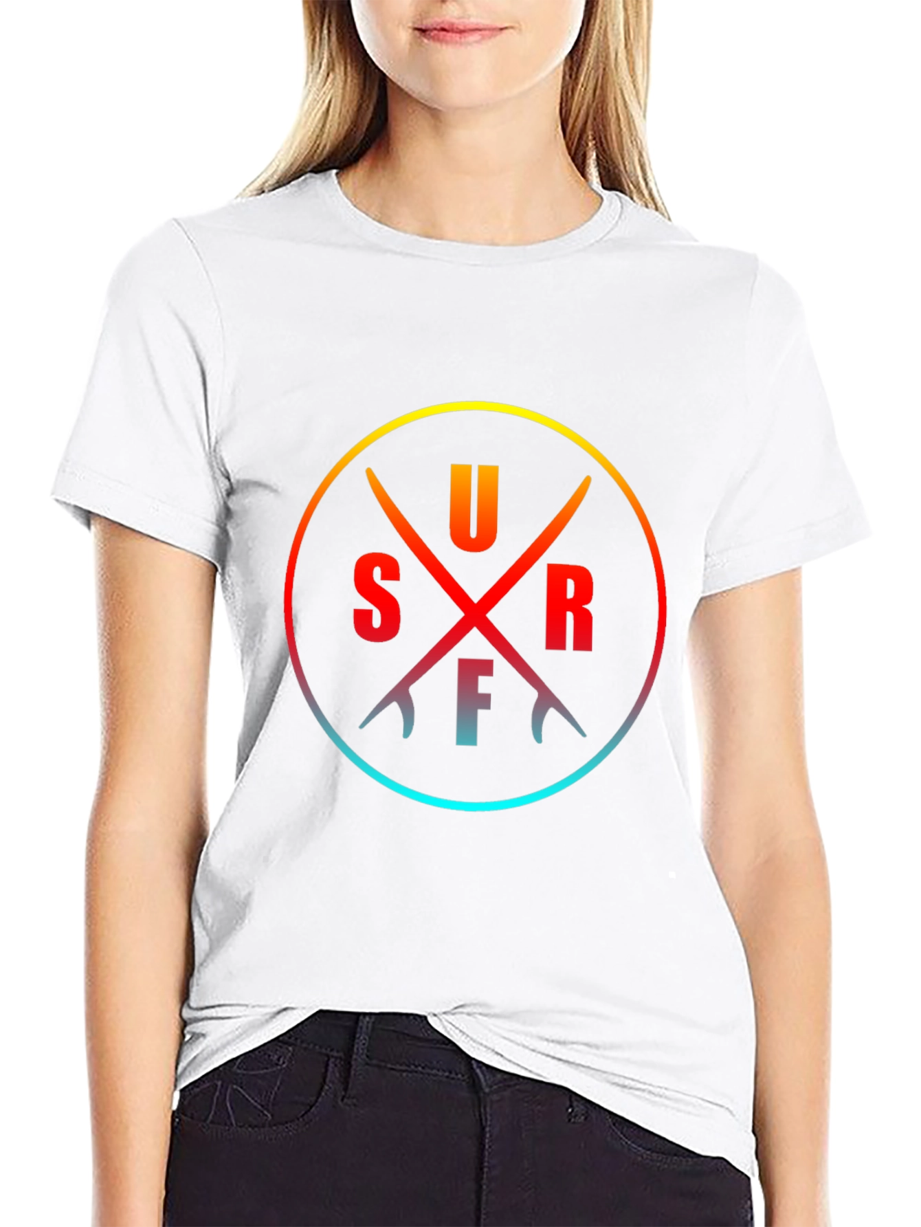 Surfboards Circle Tee - Casual Style