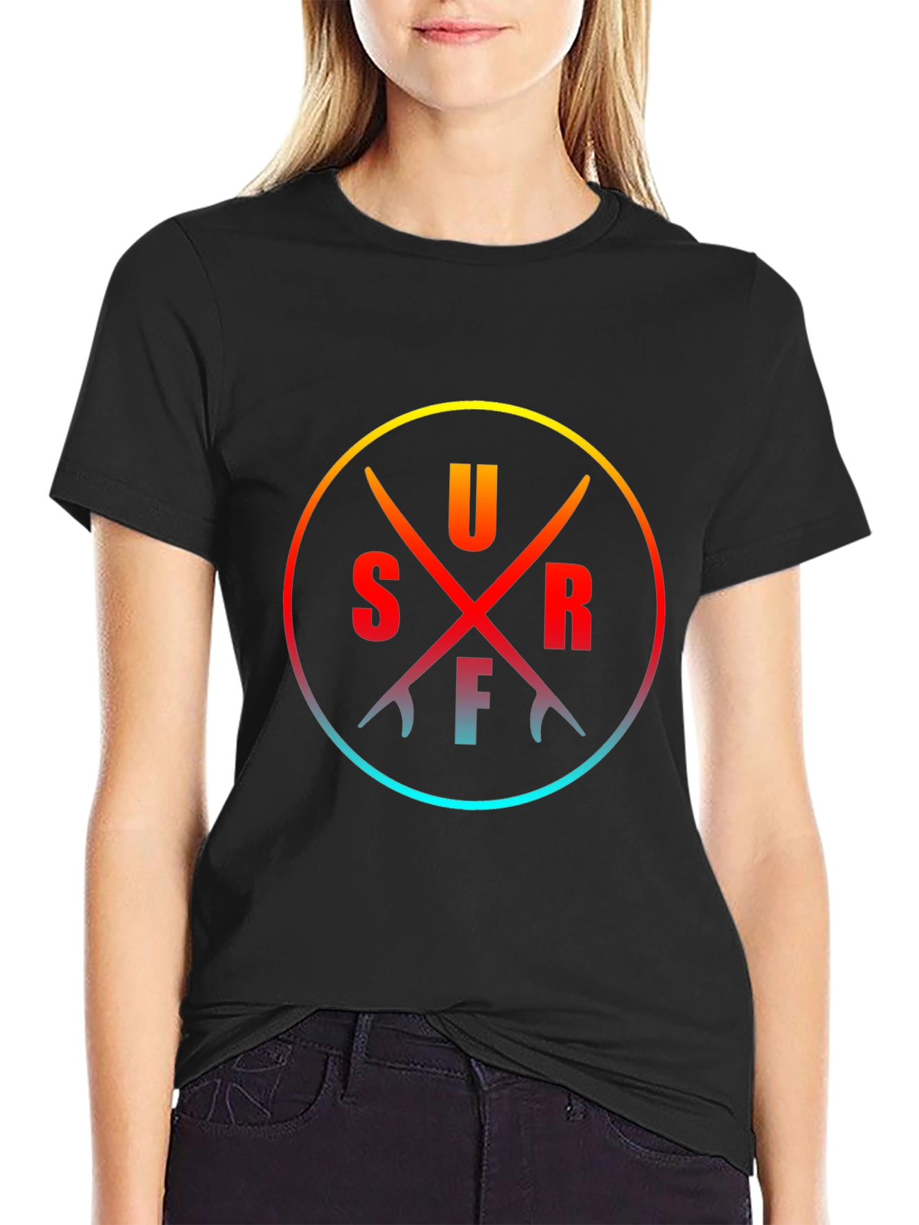 Surfboards Circle Tee - Casual Style