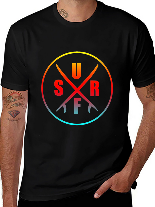 Surfboards Circle Tee - Casual Style