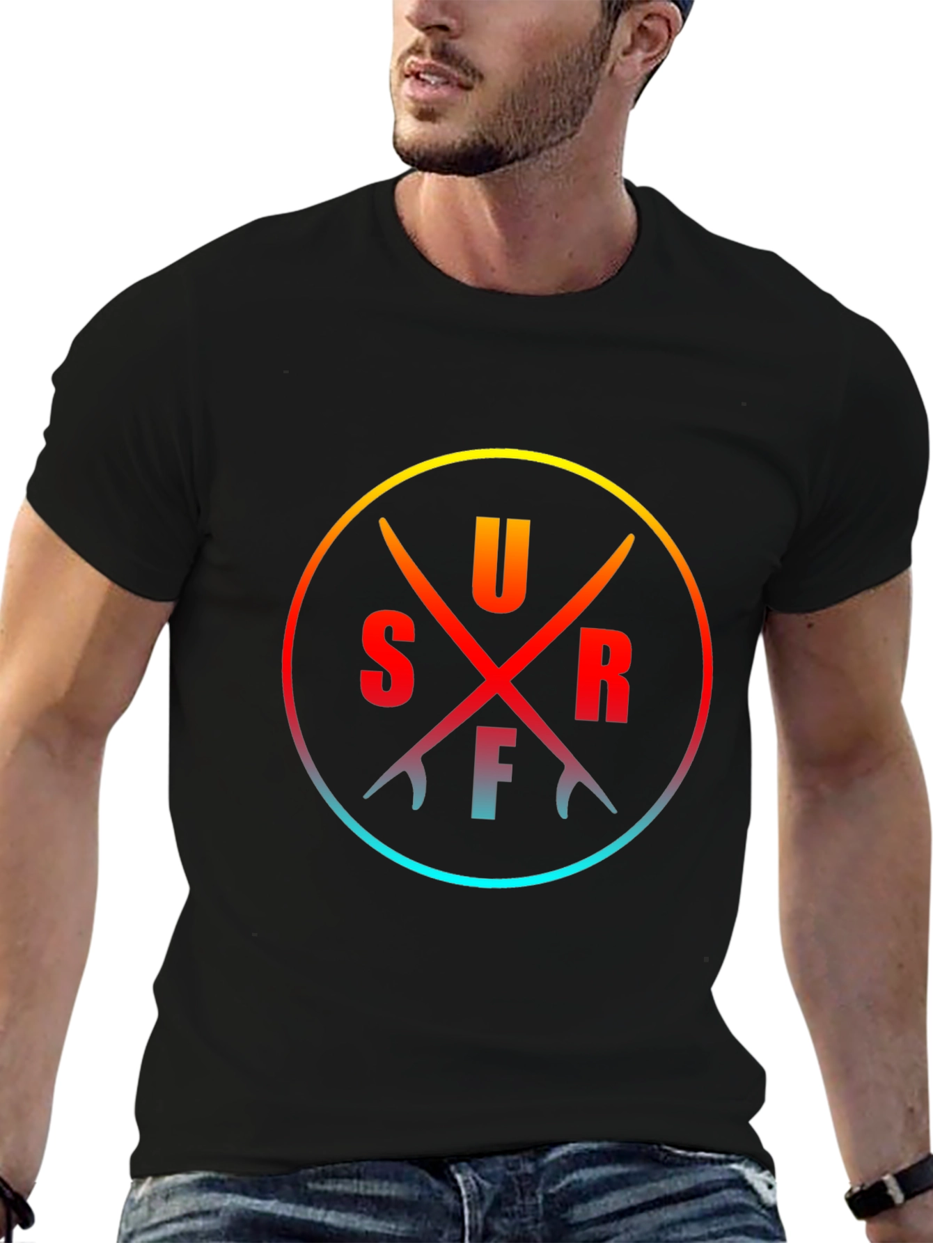 Surfboards Circle Tee - Casual Style
