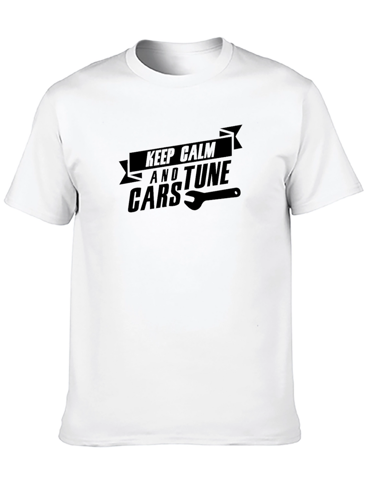 Keep Calm and Tune Cars Black T-Shirt