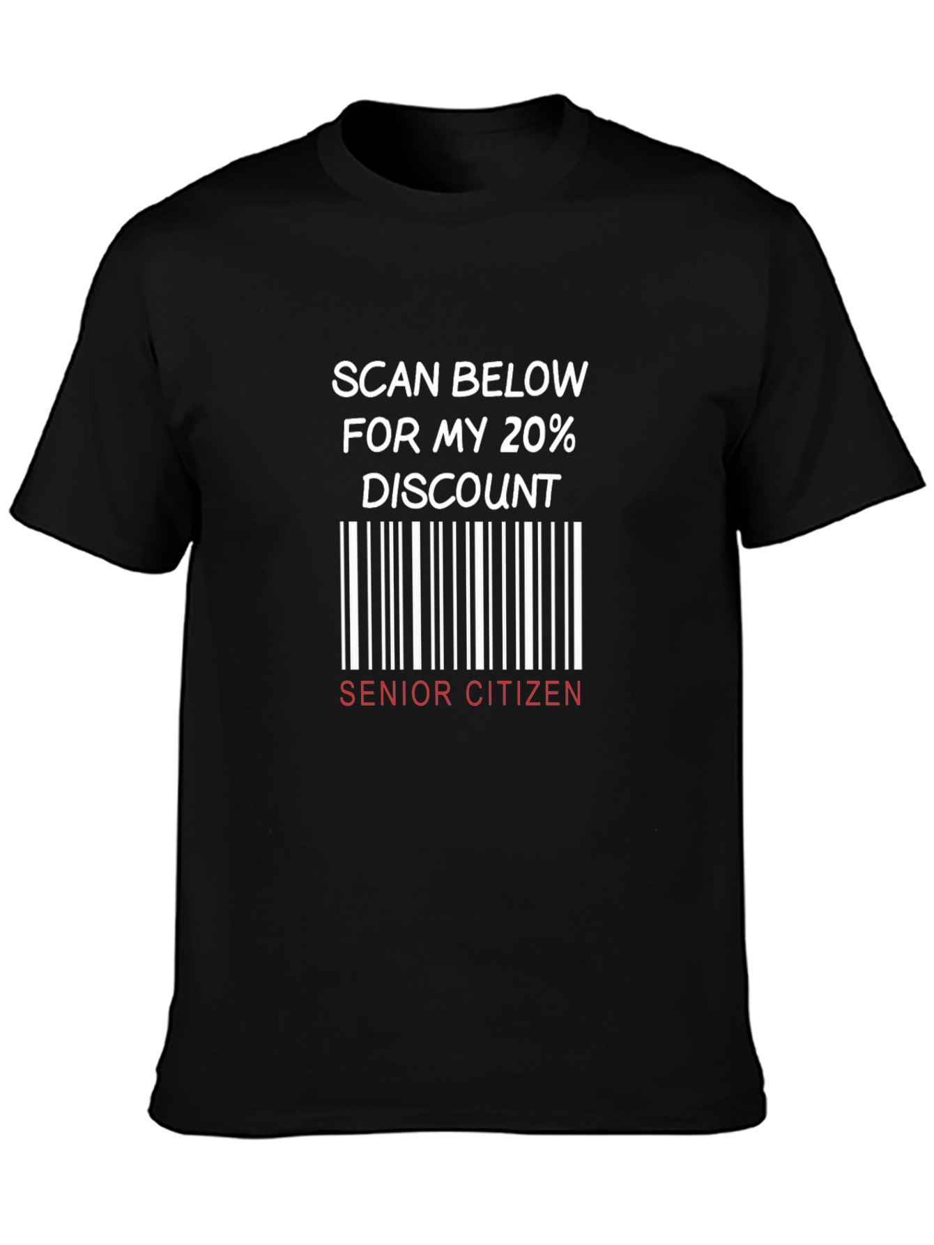 Senior Citizen 20% Discount Novelty T-Shirt