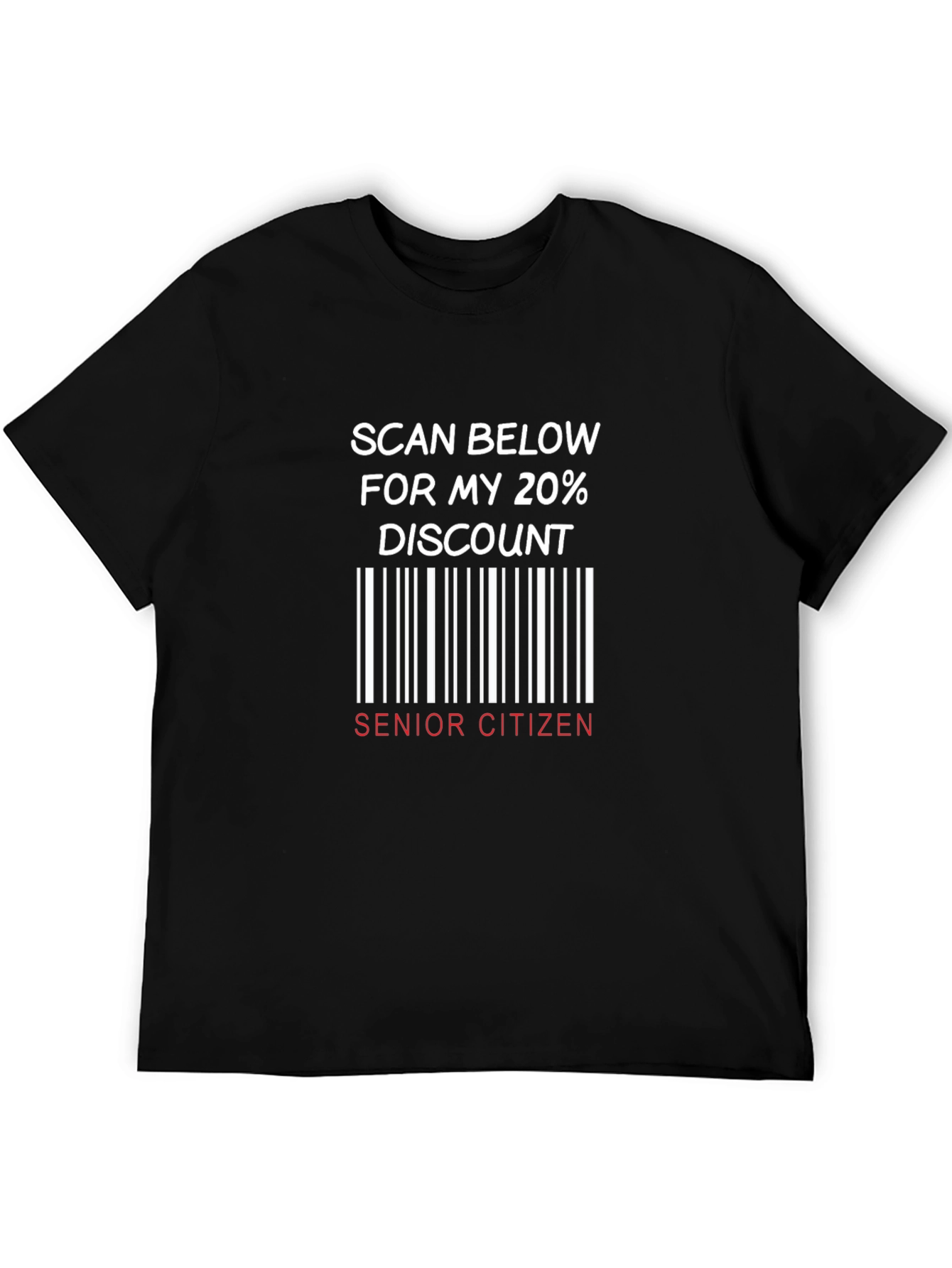 Senior Citizen 20% Discount Novelty T-Shirt