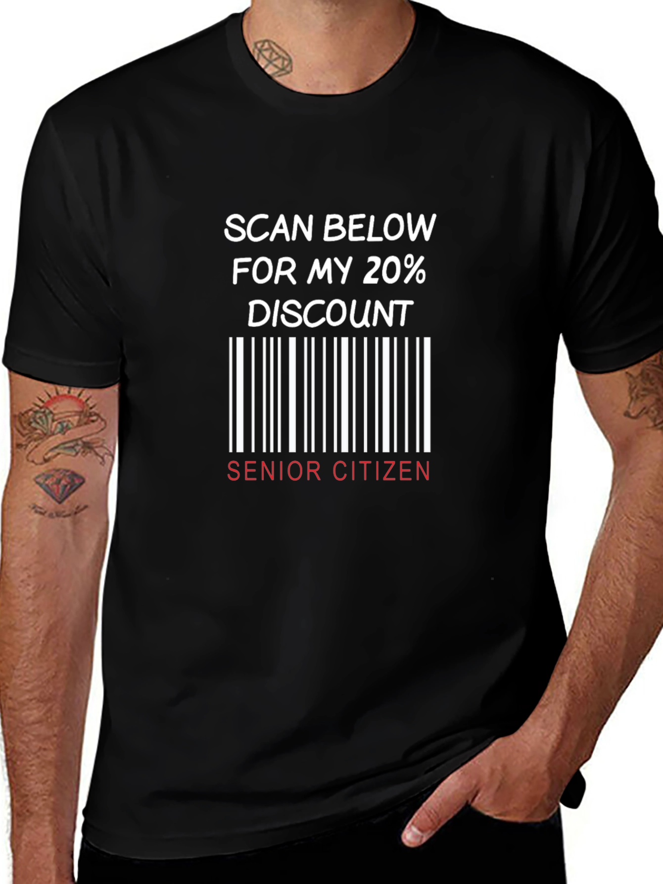 Senior Citizen 20% Discount Novelty T-Shirt