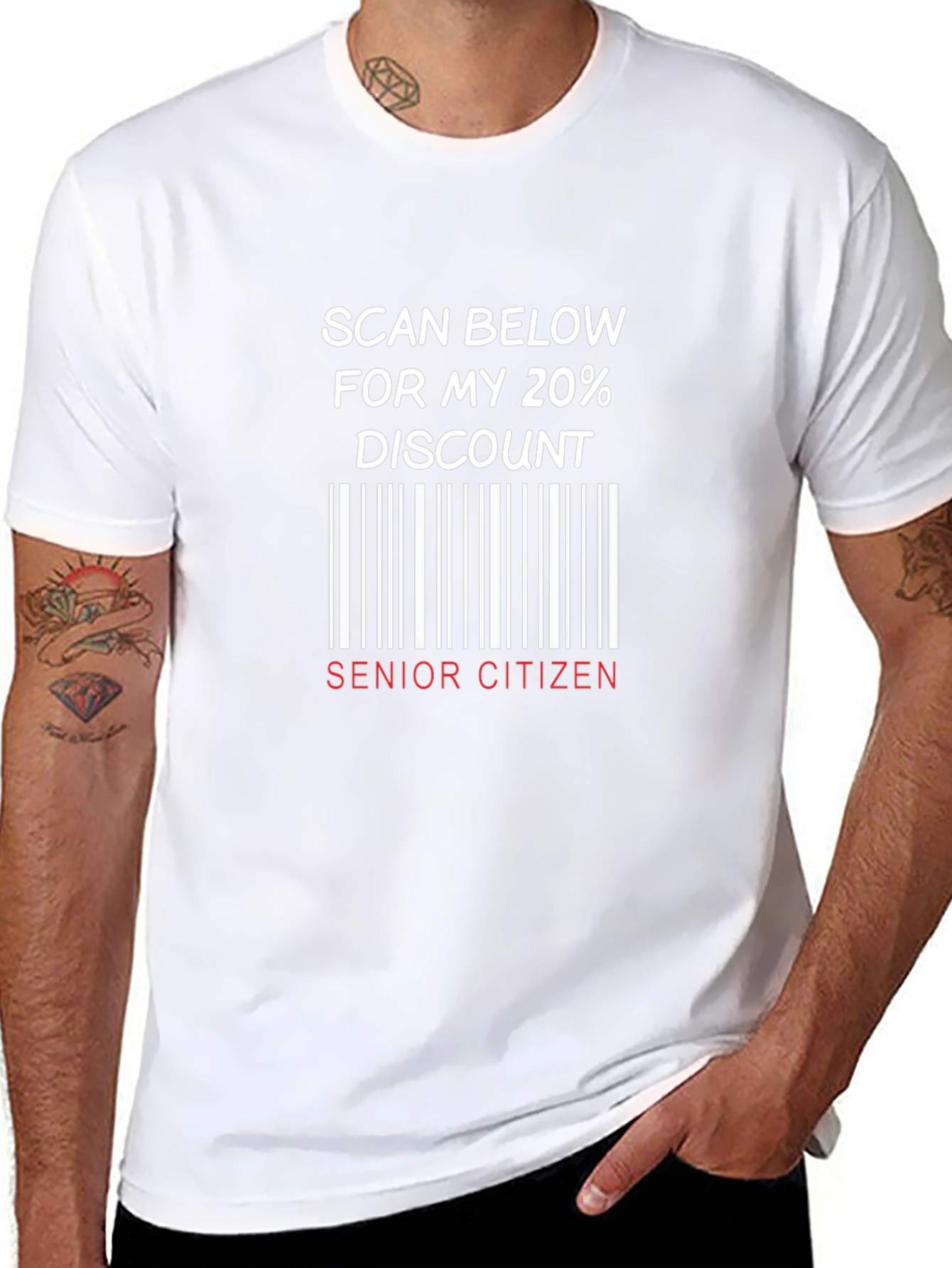 Senior Citizen 20% Discount Novelty T-Shirt