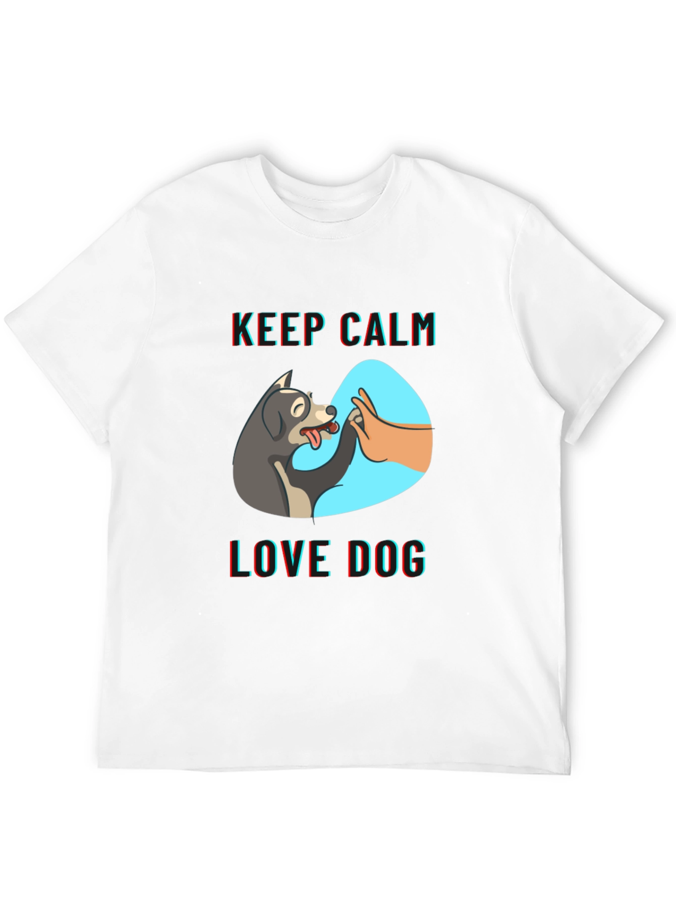 Keep Calm Love Dog T-Shirt | Unique Design