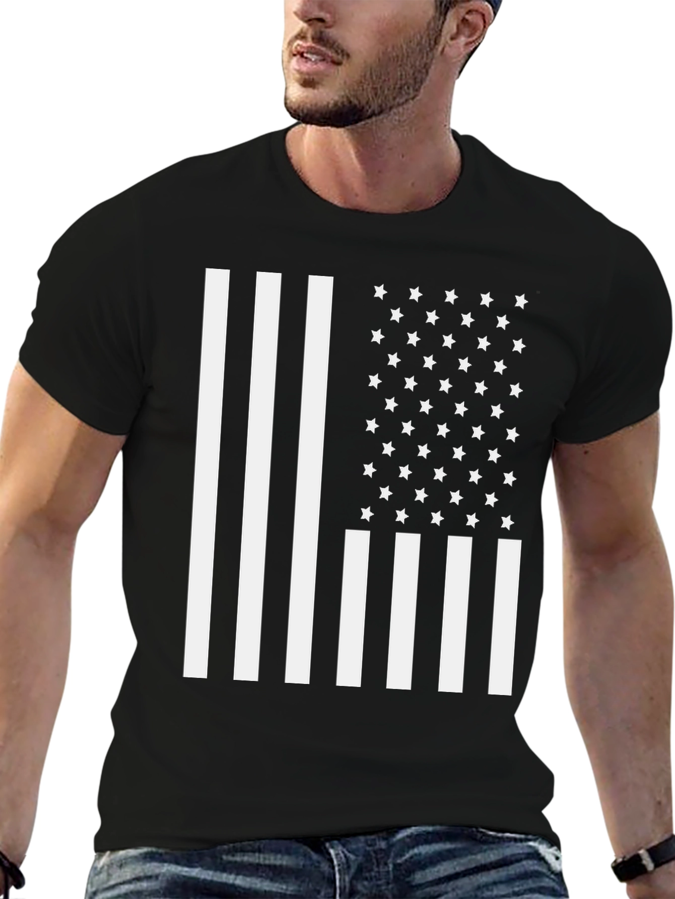American Flag Graphic T-Shirt - Patriotic USA Pride