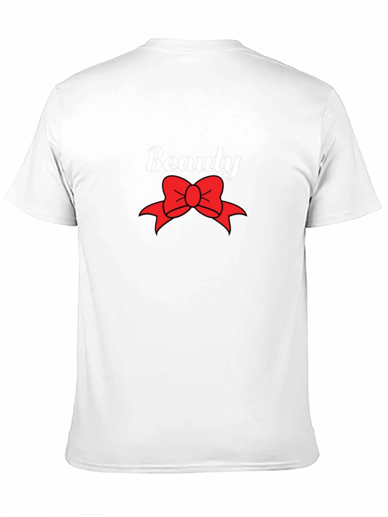 Beauty Bow Graphic Black T-Shirt