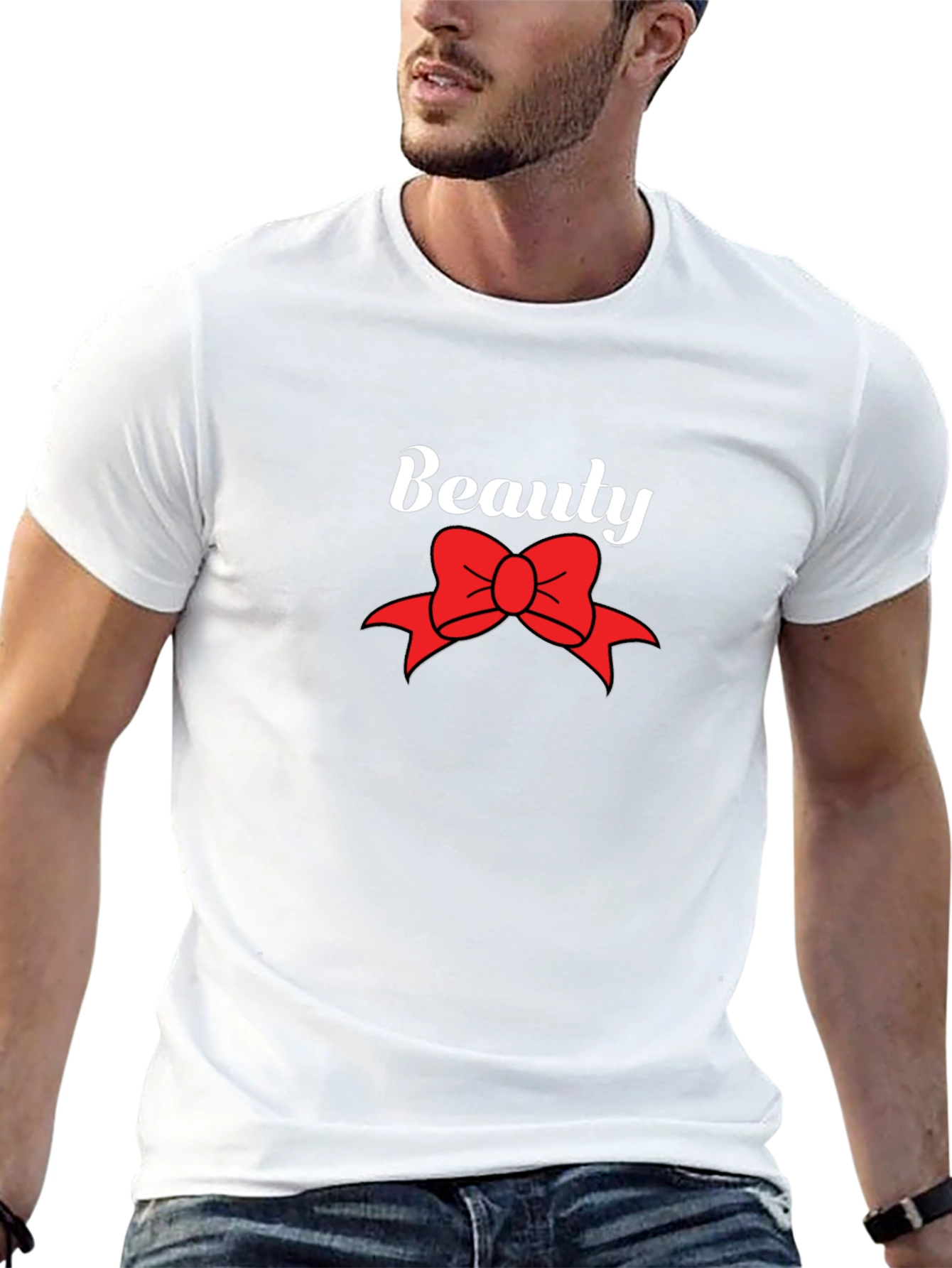 Beauty Bow Graphic Black T-Shirt