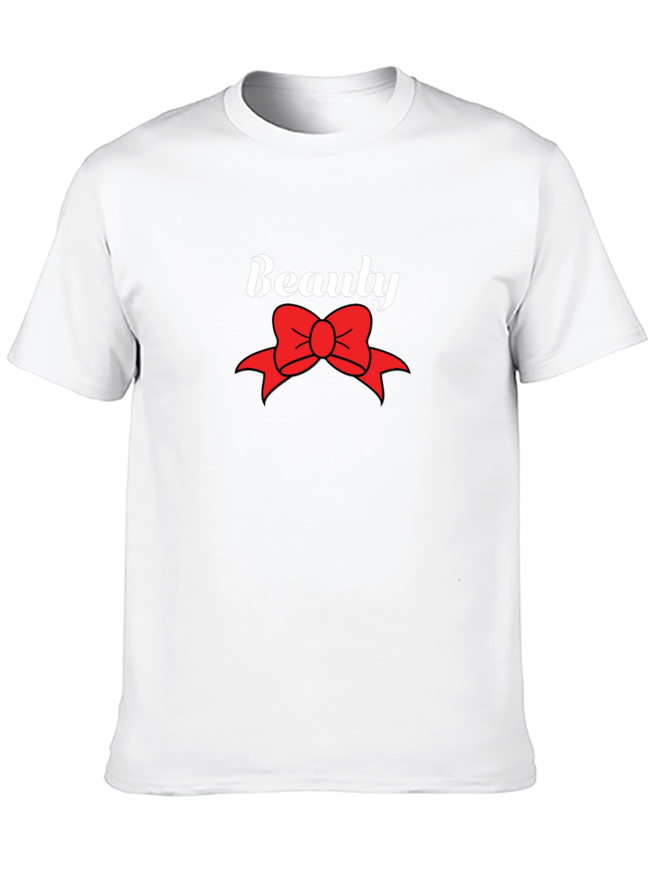 Beauty Bow Graphic Black T-Shirt