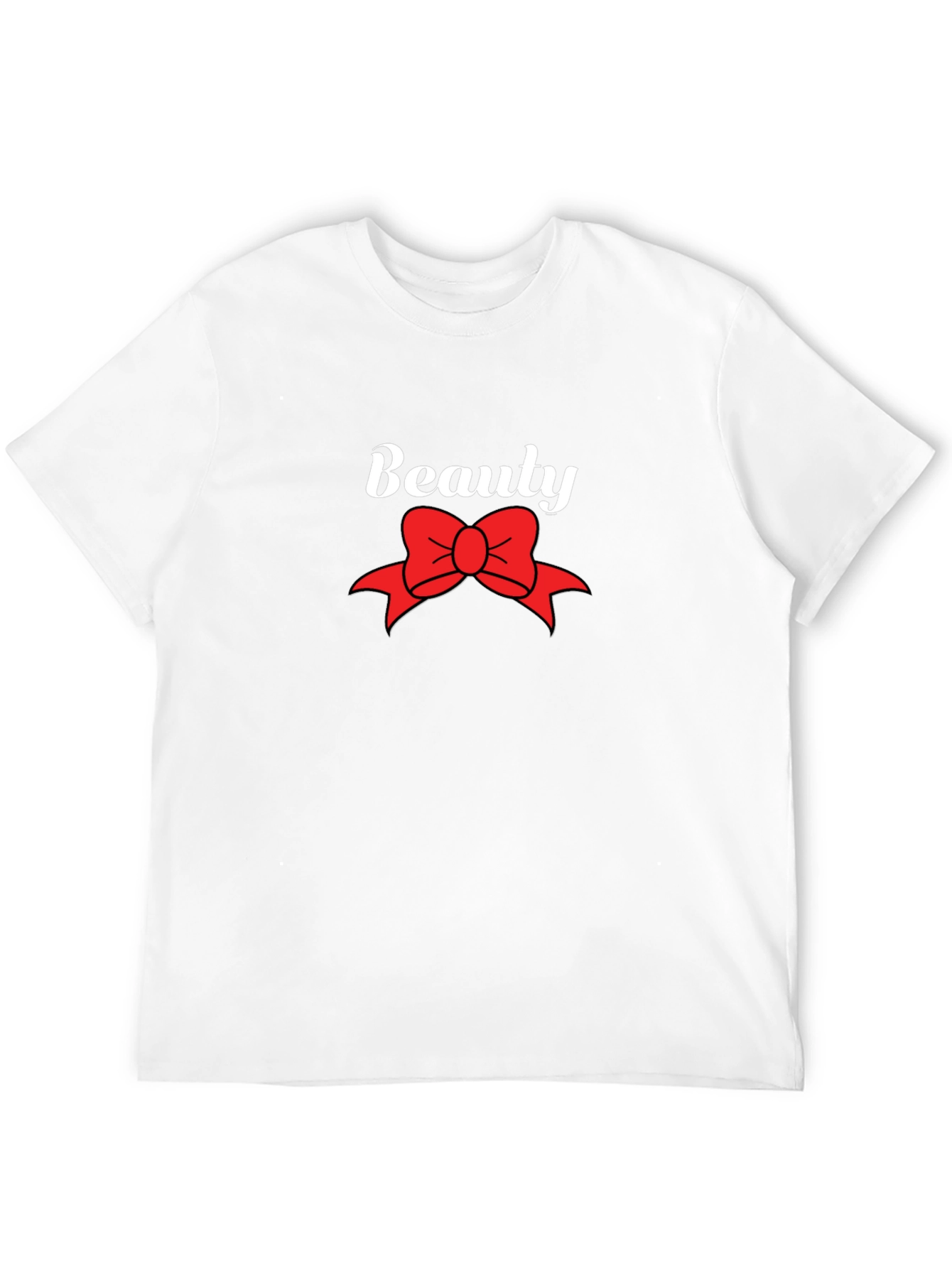 Beauty Bow Graphic Black T-Shirt