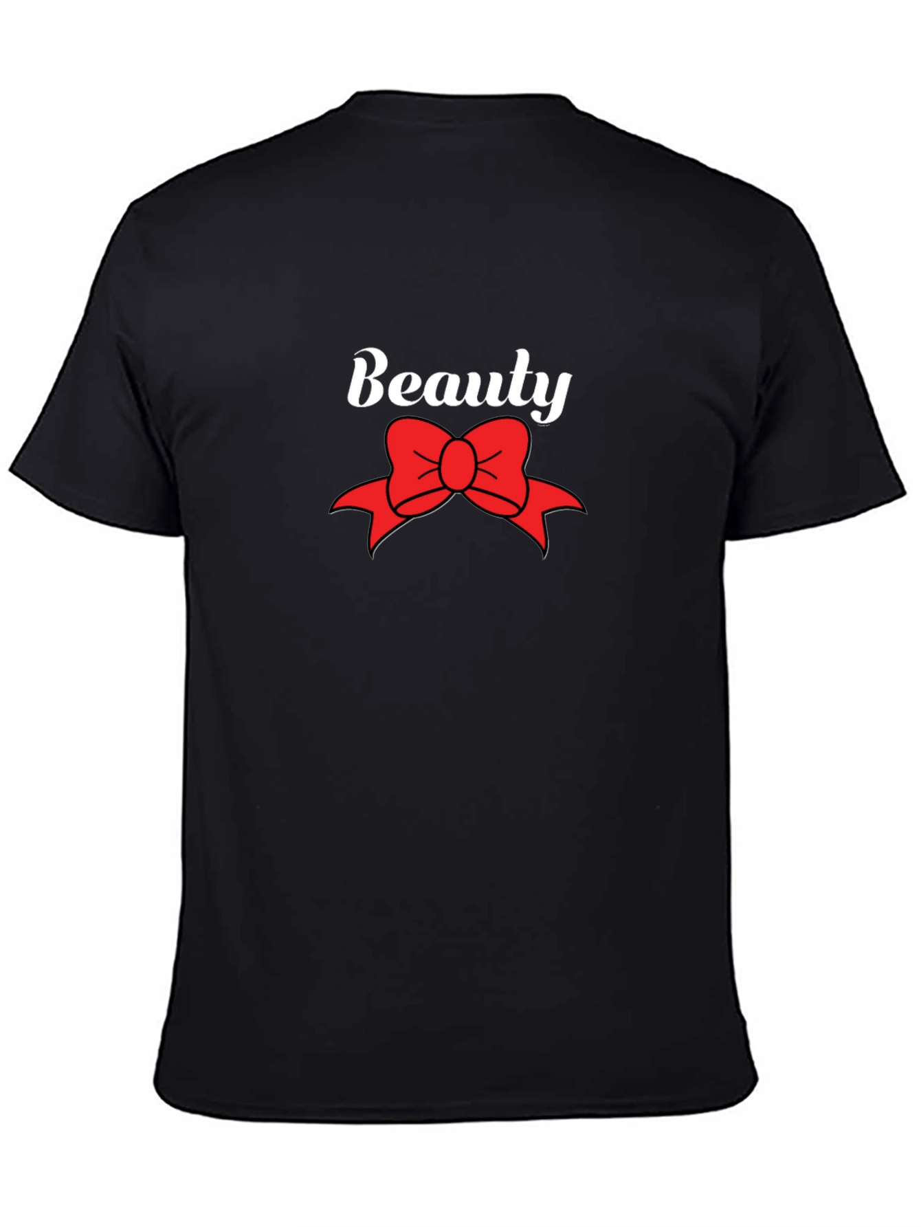 Beauty Bow Graphic Black T-Shirt