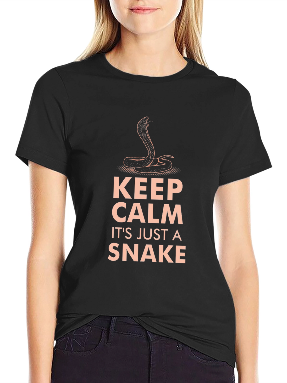 Keep Calm Snake T-Shirt - Cobra Design