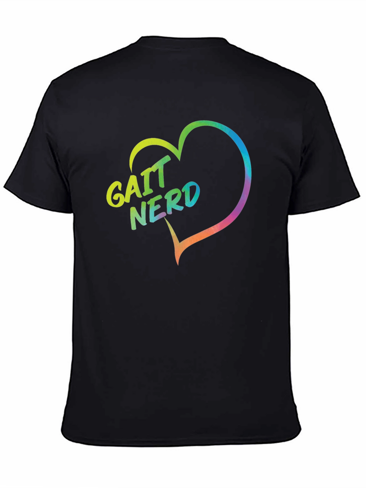 Gait Nerd Heart Graphic Tee - Black T-Shirt