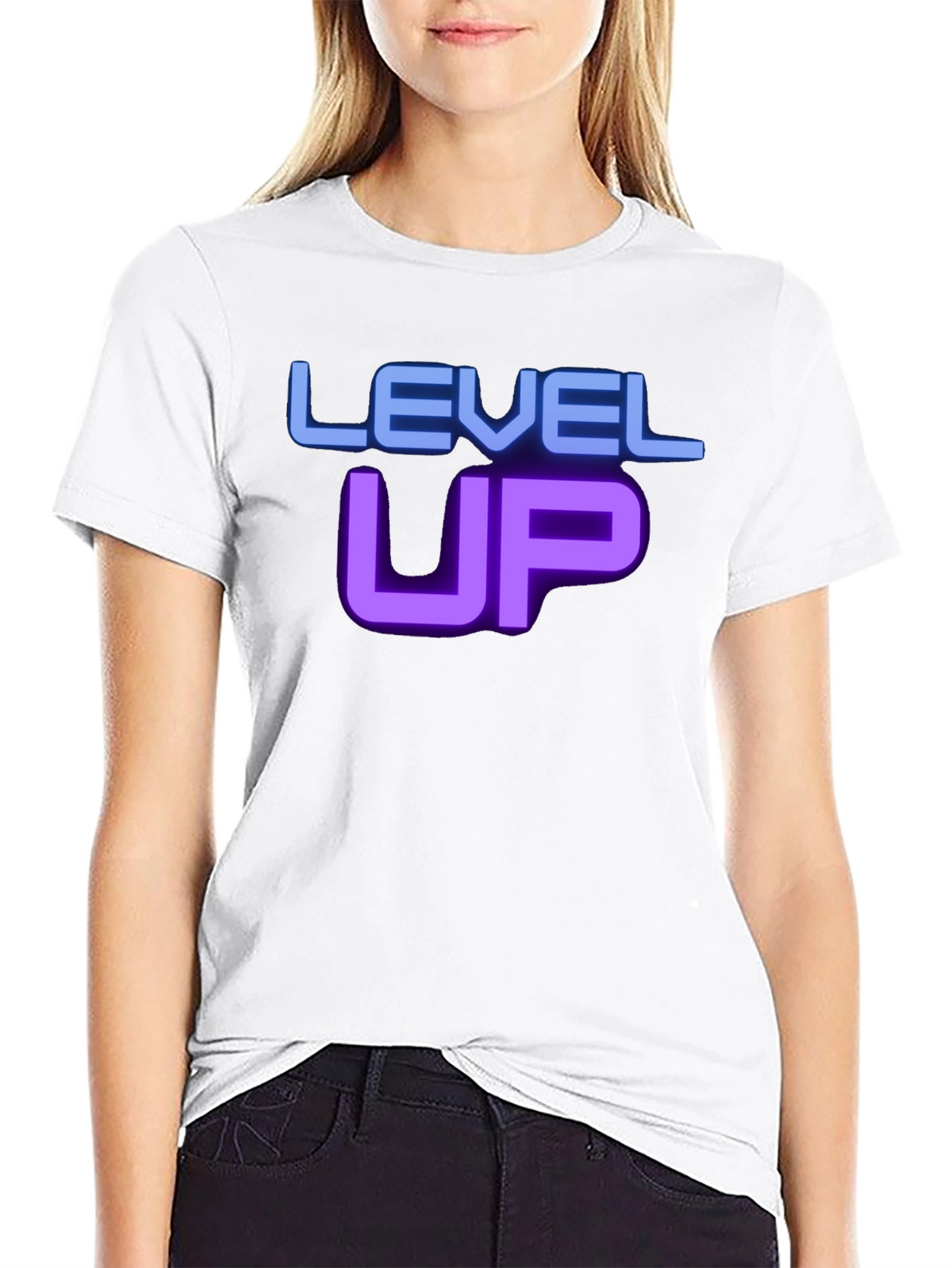 Level Up Graphic T-Shirt - Gamer Style Tee