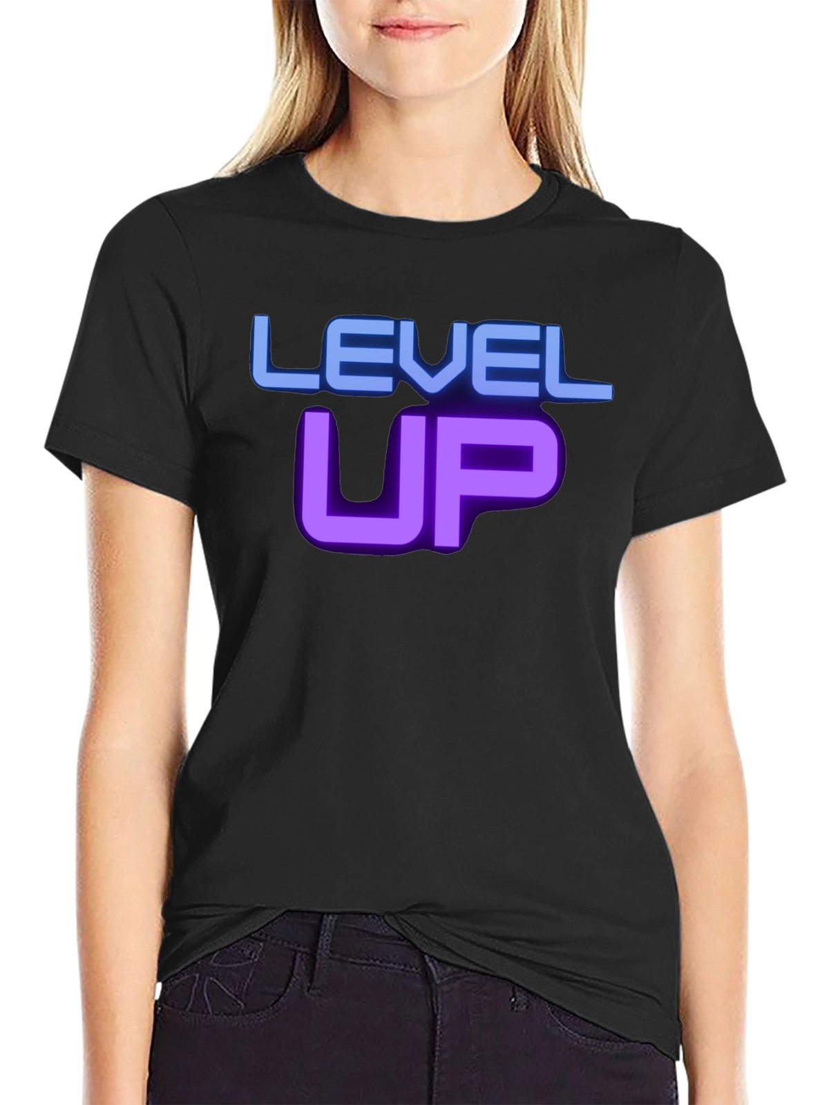Level Up Graphic T-Shirt - Gamer Style Tee