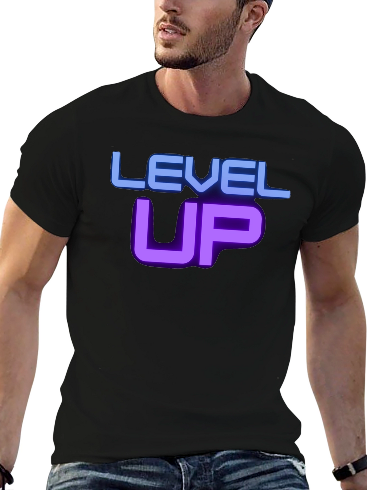 Level Up Graphic T-Shirt - Gamer Style Tee