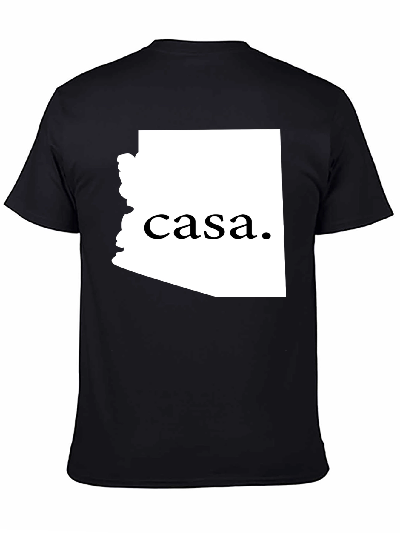 Casa Arizona Graphic Tee - Black Cotton Casual Wear