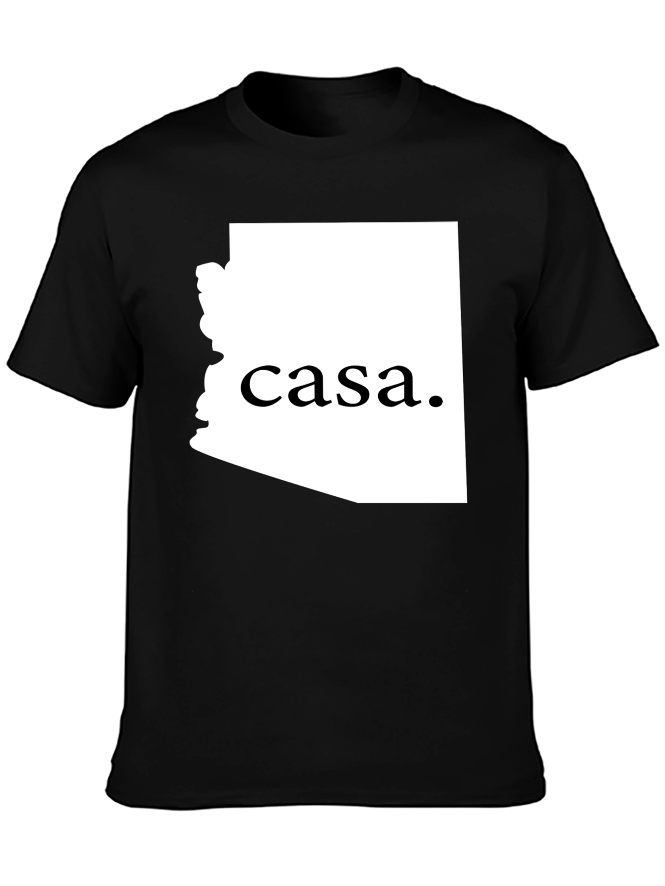 Casa Arizona Graphic Tee - Black Cotton Casual Wear