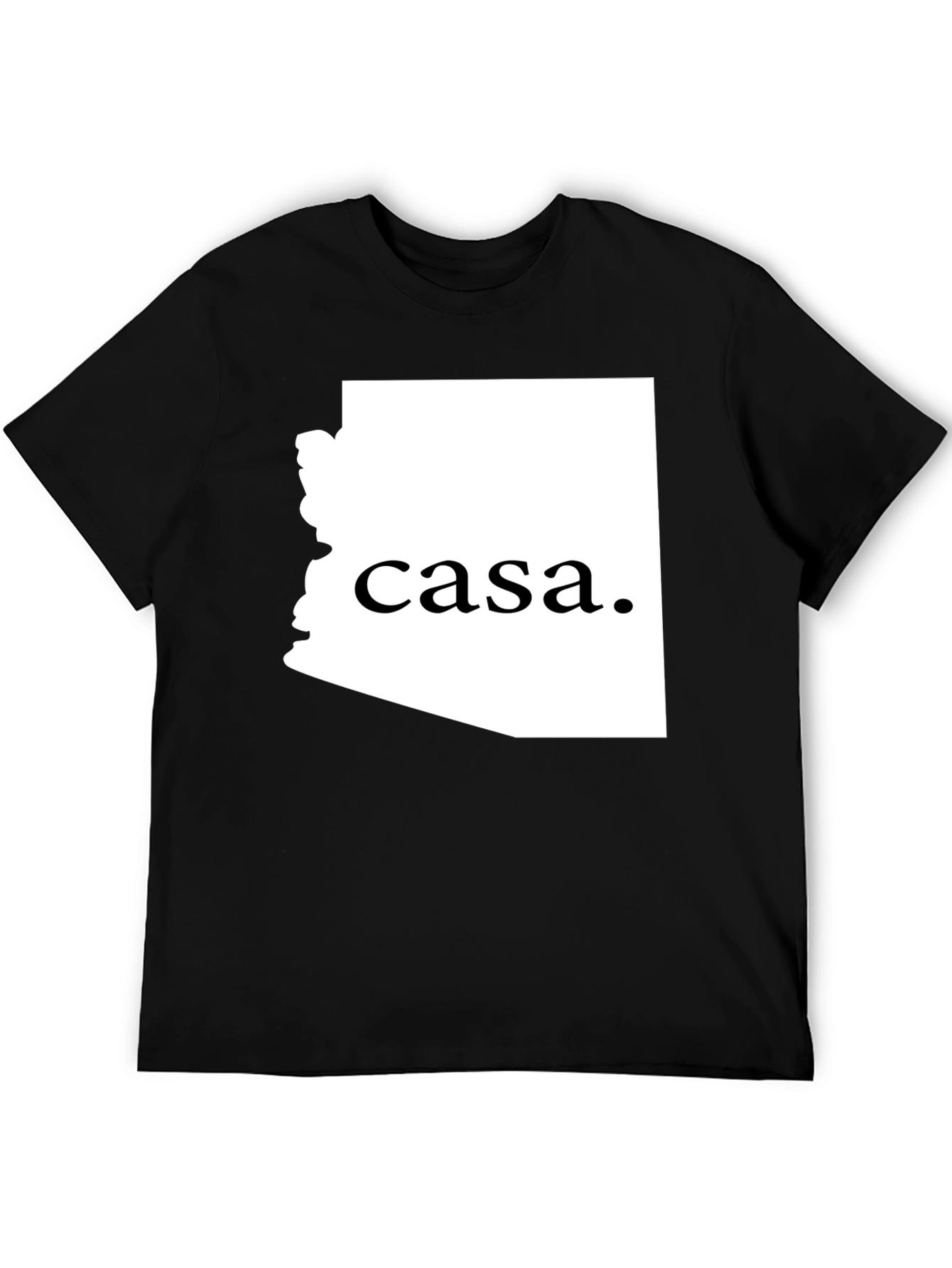 Casa Arizona Graphic Tee - Black Cotton Casual Wear