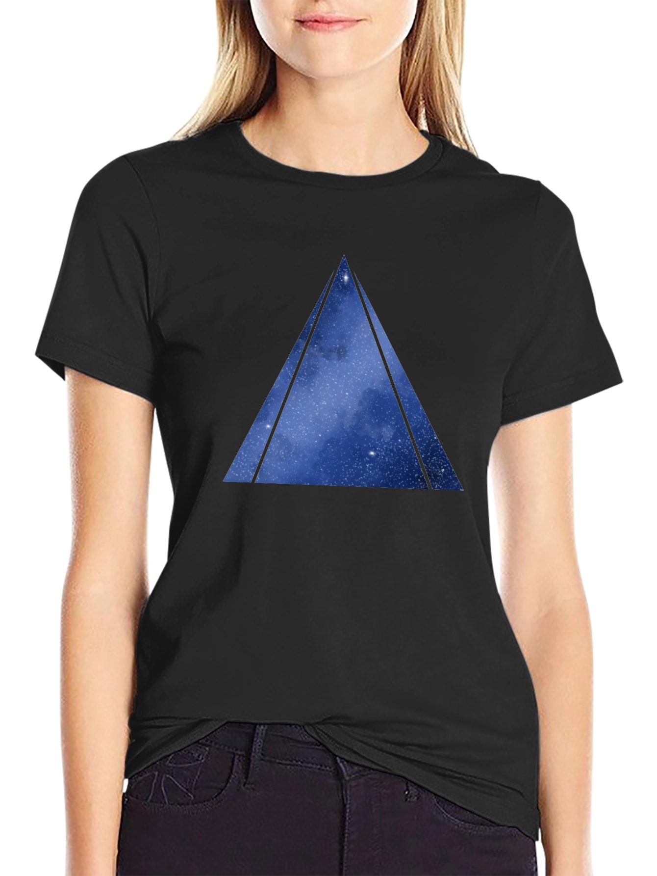 Cosmic Triangle Graphic T-Shirt