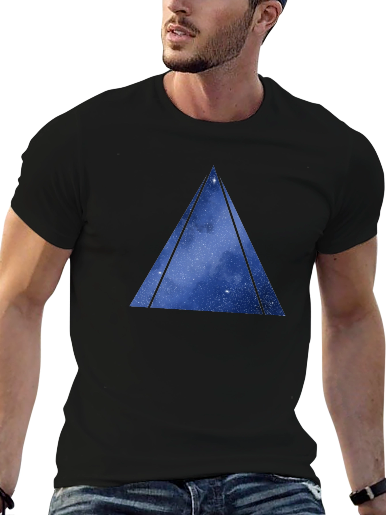 Cosmic Triangle Graphic T-Shirt